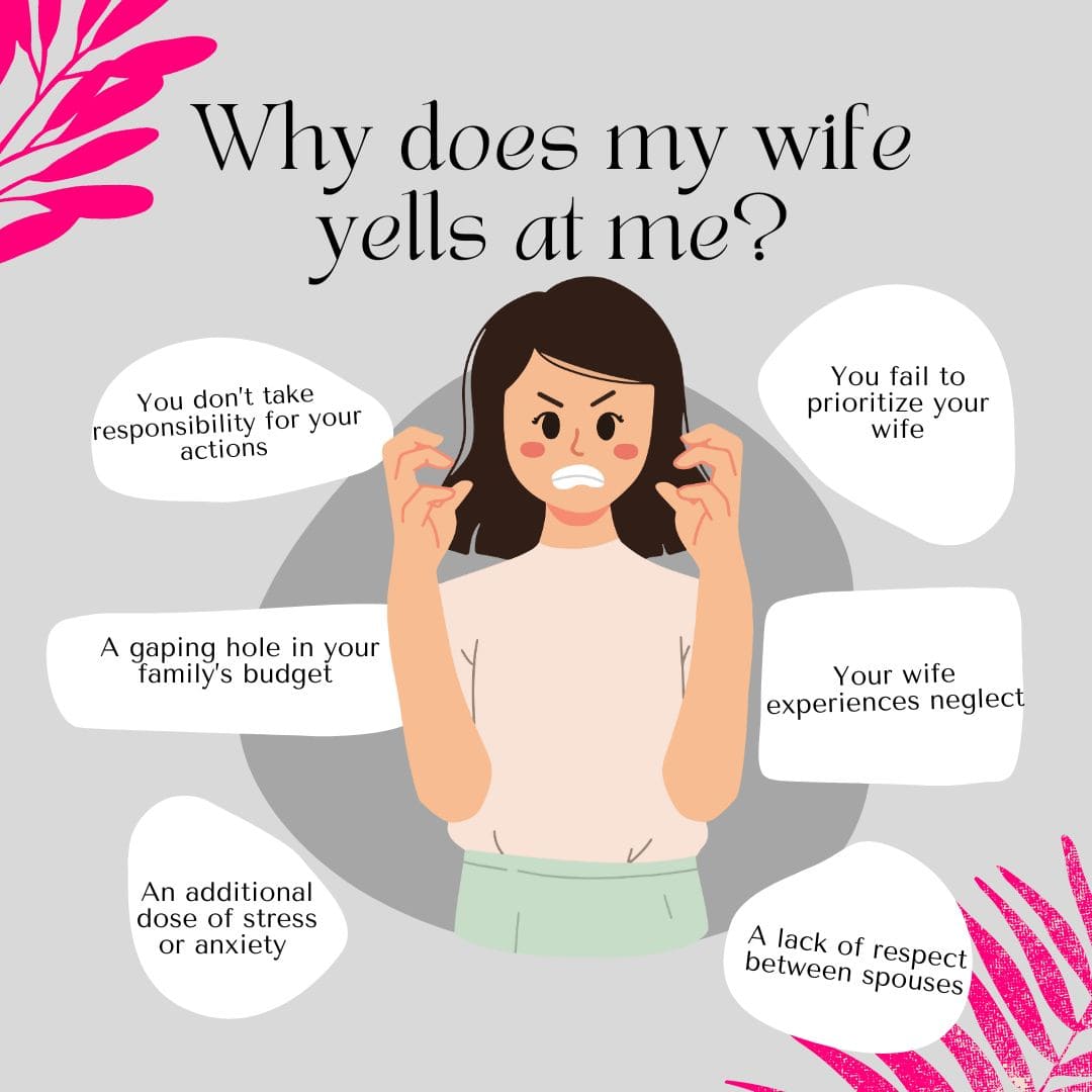 Why does my wife yells at me?